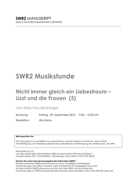 SWR2 Musikstunde