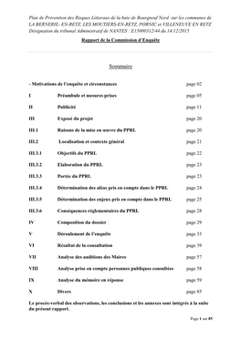 Plan De Prévention Des Risques Littoraux De La Baie De Bourgneuf