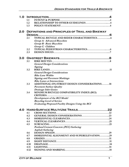 Standards for Trails and Bikeways