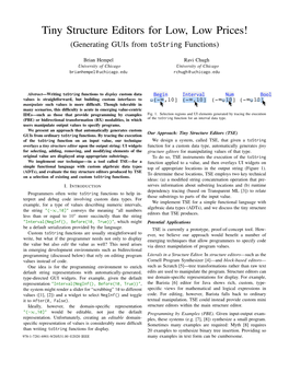 Tiny Structure Editors for Low, Low Prices! (Generating Guis from Tostring Functions)