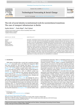 The Role of Social Identity in Institutional Work for Sociotechnical