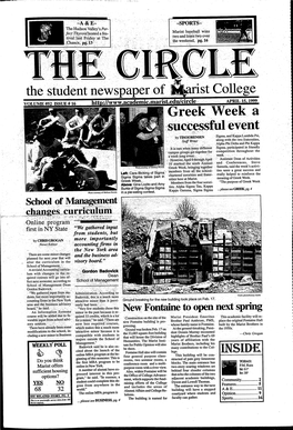 The Student Newspaper Of. Jsferist College Greek Week a Successful