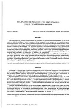 Chilotan Piedmont Glacier in the Southern Andes During the Last Glacial Maximum