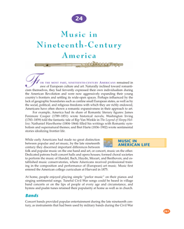 Music in Nineteenth-Century America