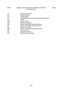 Class G Tables of Geographic Cutter Numbers