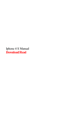 Iphone 4 S Manual.Pdf