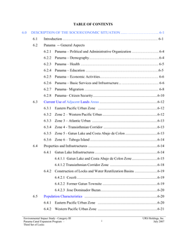 Table of Contents