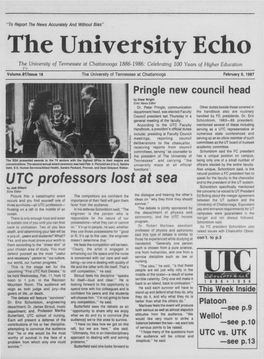 UTC Professors Lost at Sea and to the President of the UT System