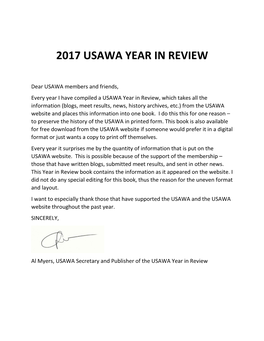 2017 Usawa Year in Review