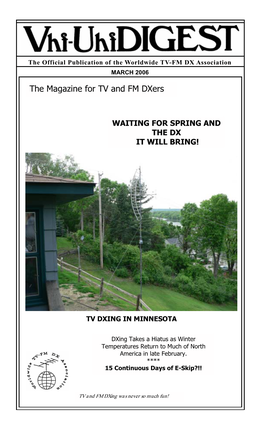 The Magazine for TV and FM Dxers