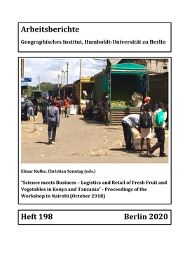 Arbeitsberichte Heft 198 Berlin 2020