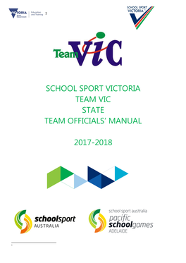 Team Vic Team Officials Manual