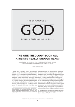 The One Theology Book All Atheists Really Should Read?