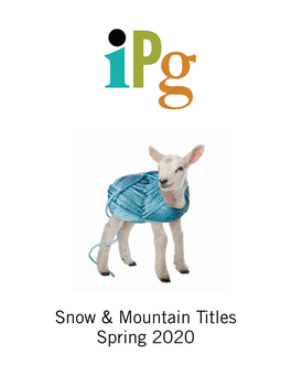 IPG Spring 2020 Snow & Mountain Titles