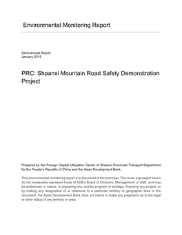 46042-002: Shaanxi Mountain Road Safety Demonstration Project