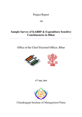 Project Report on Sample Survey of KABBP & Expenditure Sensitive