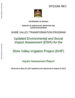 Shire Valley Irrigation Project (SVIP)
