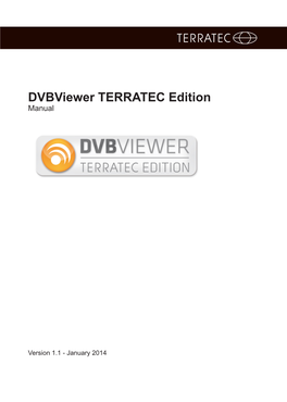 Dvbviewer TERRATEC Edition Manual