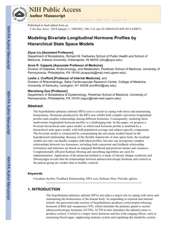 NIH Public Access Author Manuscript J Am Stat Assoc