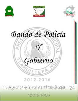 H. Ayuntamiento De Tlahuiltepa Hgo. 2012-2016