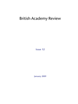 British Academy Review