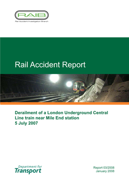 Rail Accident Report