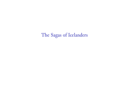 The Sagas of Icelanders C