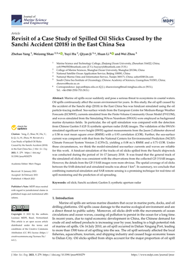Revisit of a Case Study of Spilled Oil Slicks Caused by the Sanchi Accident (2018) in the East China Sea
