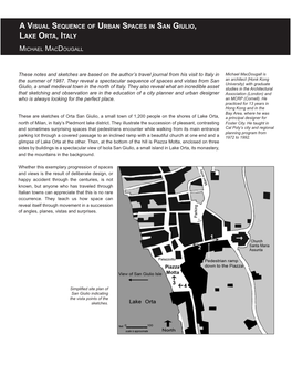 A Visual Sequence of Urban Spaces in San Giulio, Lake Orta, Italy