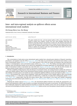 Inter- and Intra-Regional Analysis on Spillover Effects Across International