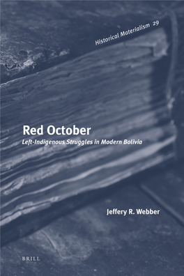 Red October Historical Materialism Book Series