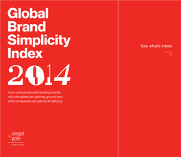 Global Brand Simplicity Index How Have Notable Global Brands and Select Industries Performed Over Time?