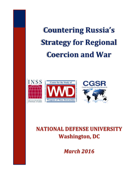 Countering Russia's Strategy for Regional Coercion And