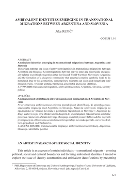 Ambivalent Identities Emerging in Transnational Migrations Between Argentina and Slovenia