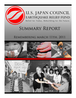 USJC Earthquake Relief Fund Report
