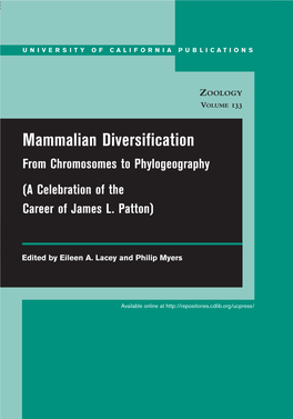 Mammalian Diversification C H R O M O