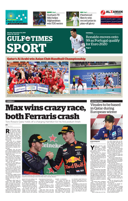 Max Wins Crazy Race, Both Ferraris Crash