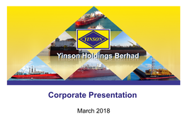 Yinson Holdings Berhad Corporate Presentation