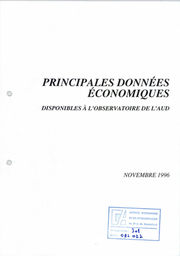 Principales Données Économiques