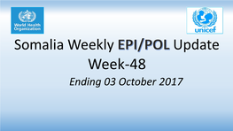 Week-48 Ending 03 October 2017 Part -I