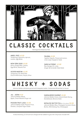 Classic Cocktails Whisky + Sodas