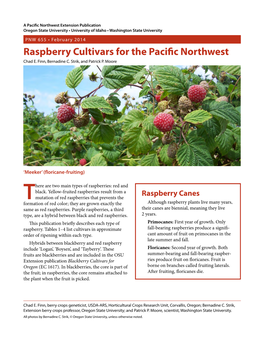 Raspberry Cultivars for the Pacific Northwest Chad E