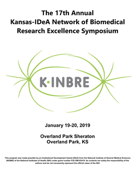 The 17Th Annual Kansas-Idea Network of Biomedical Research Excellence Symposium