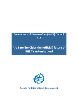 GHEA18 Satellite Cities .Doc 2 Society for International Development