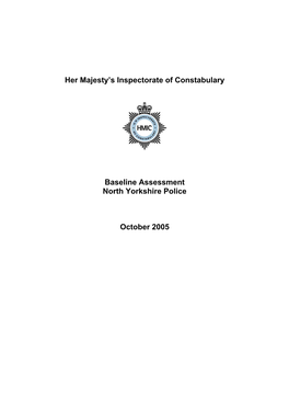 North Yorkshire Baseline Assessment 2005