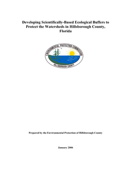 Developing Scientifically-Based Ecological Buffers to Protect the Watersheds in Hillsborough County, Florida