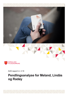 Pendlingsanalyse for Meland, Lindås Og Radøy
