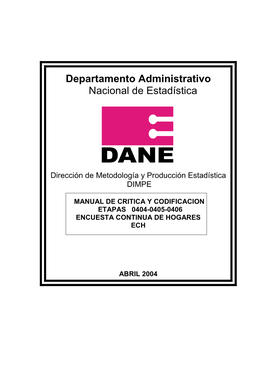 Departamento Administrativo Nacional De Estadística