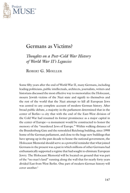 Germans As Victims?