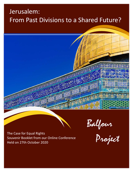 Jerusalem: from Past Divisions to a Shared Future?